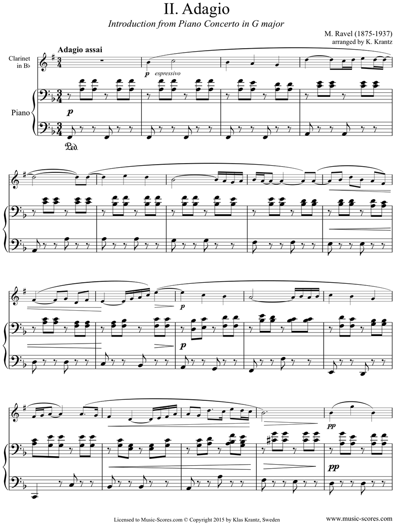 Ravel Piano Concerto In G Score Pdf: Software Free Download